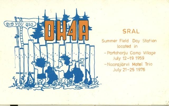 QSL Naarajärveltä 1976